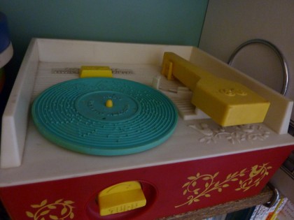 vintage Fisher Price record player