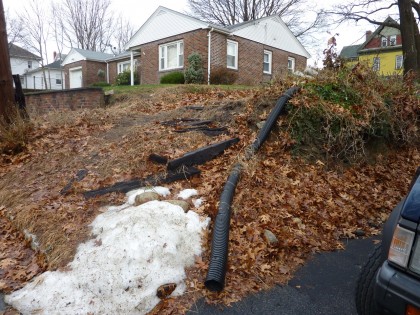 subsiding driveway slope 3