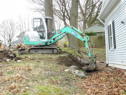 lead remova1 along the property line