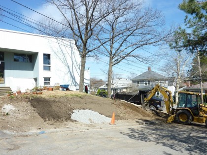 slope view in front of entry