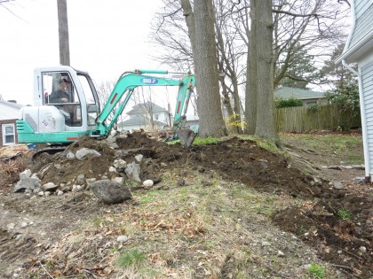 removing lead soil from other slope