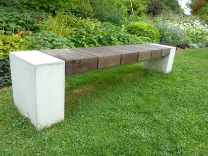 “baseball” bench at berkshire botanical garden