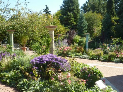 pedestals and perennials