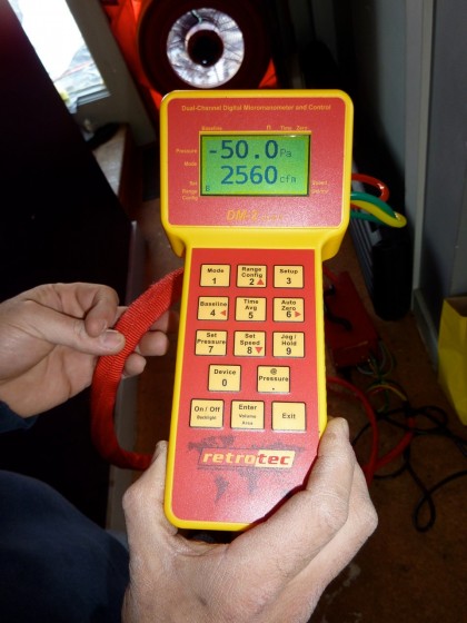 blower readings blower readings