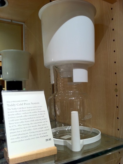 toddy cold press spotted at williams-sonoma