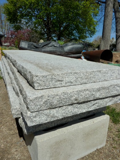 granite slabs arrive