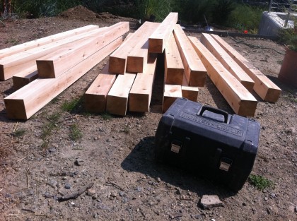 cedar fence posts