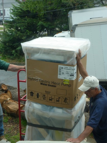 the new hybrid water heater arrives