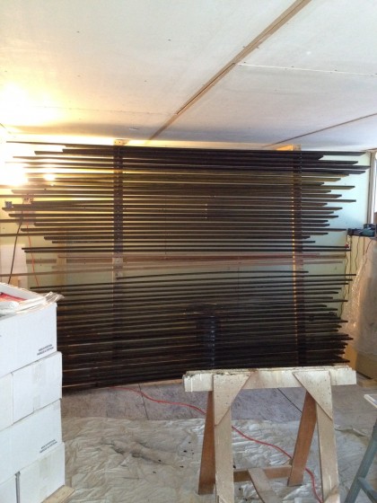 siding on the drying rack