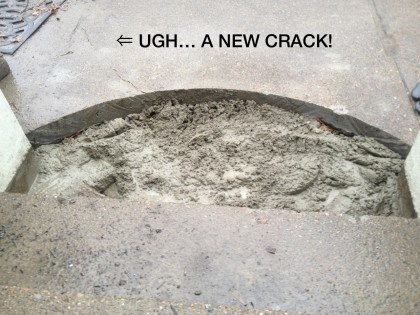 ugh, a new crack!