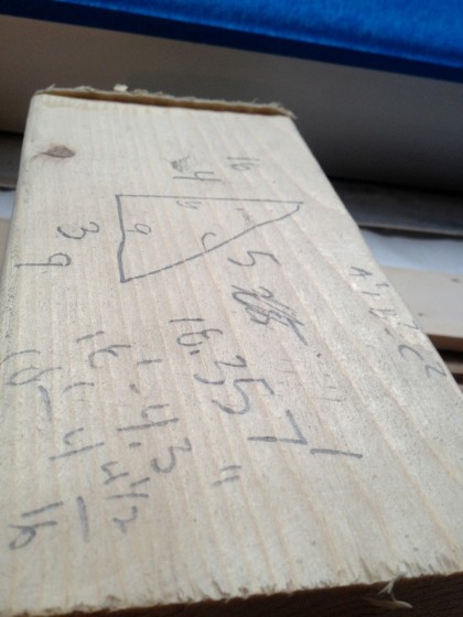 math on wood scrap