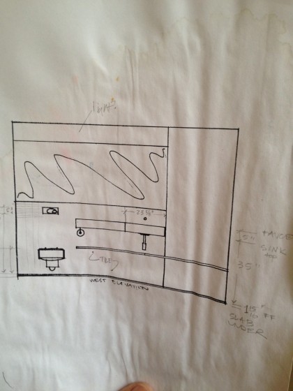 layout of sink area