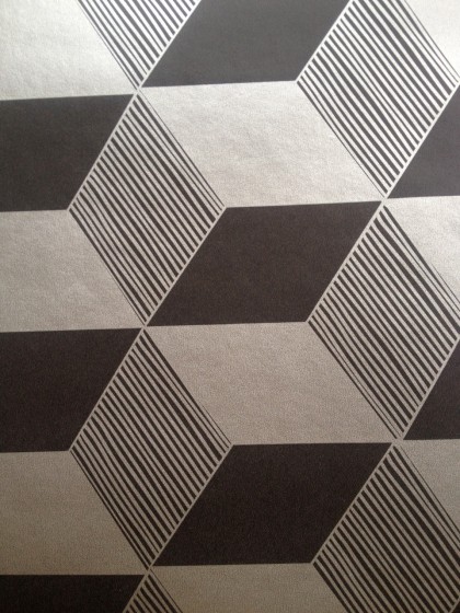 ooh, metallic! squares in black silver by fermliving