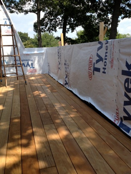 getting ready for steel: deck walls await