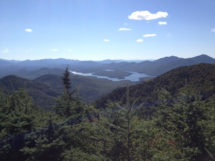 lake placid as seen from the top of whiteface mountain